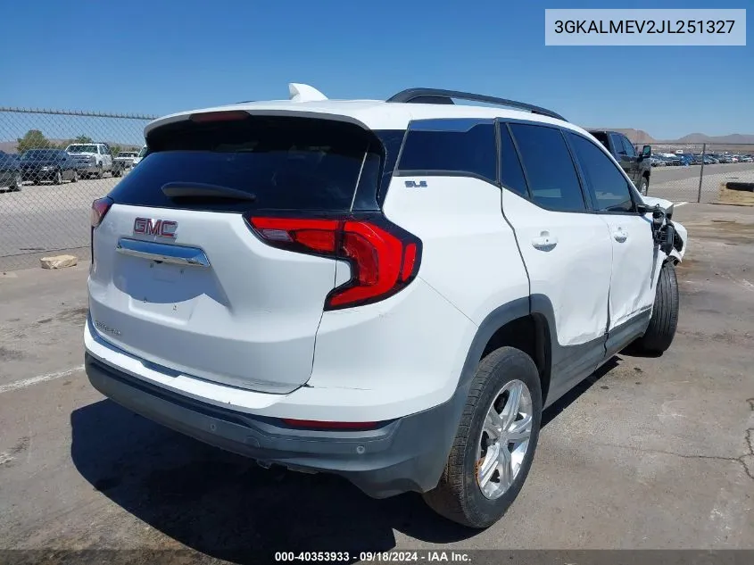 2018 GMC Terrain Sle VIN: 3GKALMEV2JL251327 Lot: 40353933