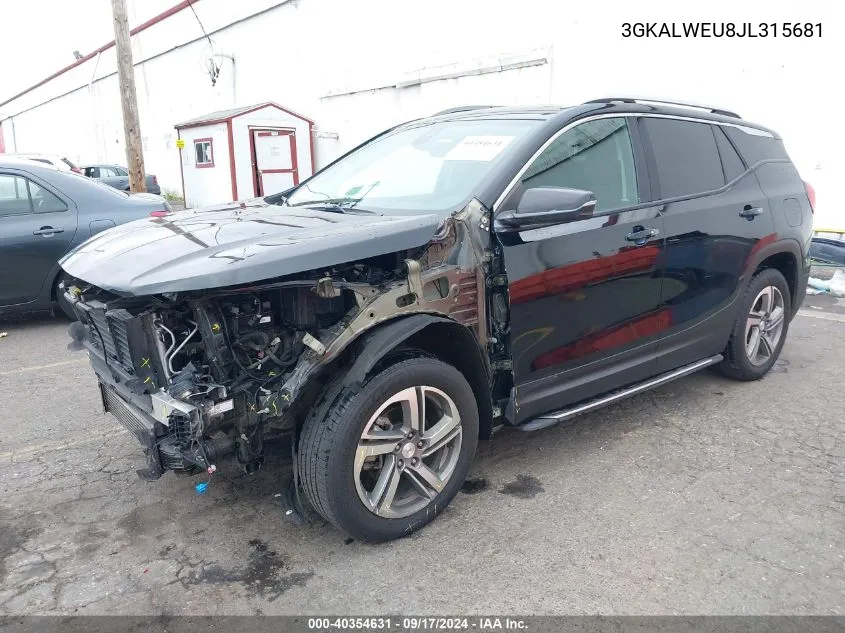 3GKALWEU8JL315681 2018 GMC Terrain Slt Diesel