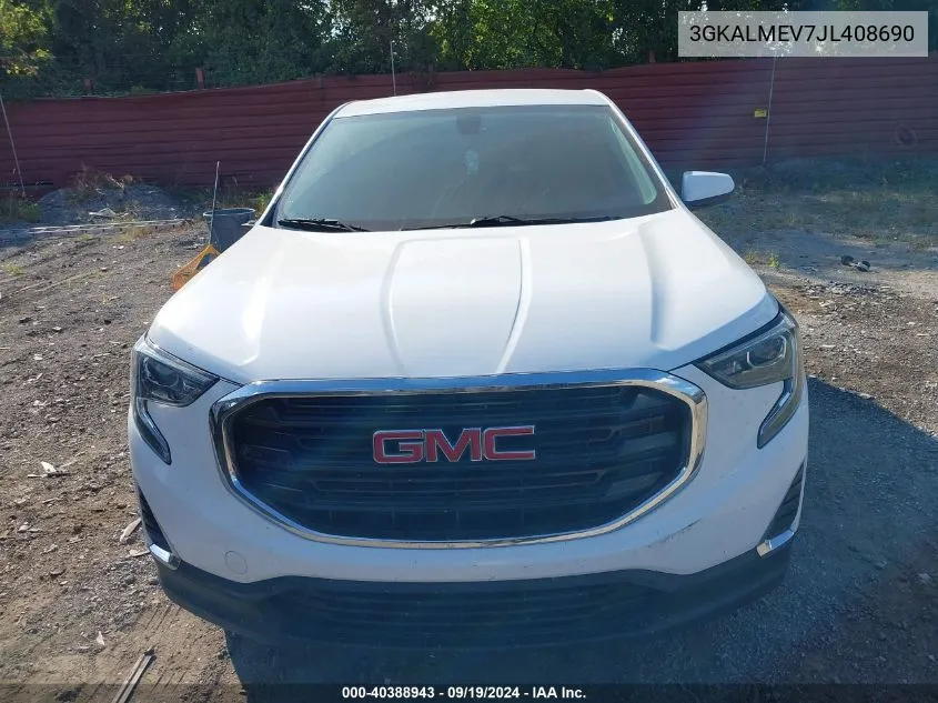 2018 GMC Terrain Sle VIN: 3GKALMEV7JL408690 Lot: 40388943