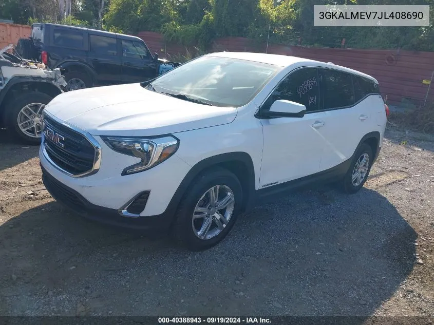 2018 GMC Terrain Sle VIN: 3GKALMEV7JL408690 Lot: 40388943