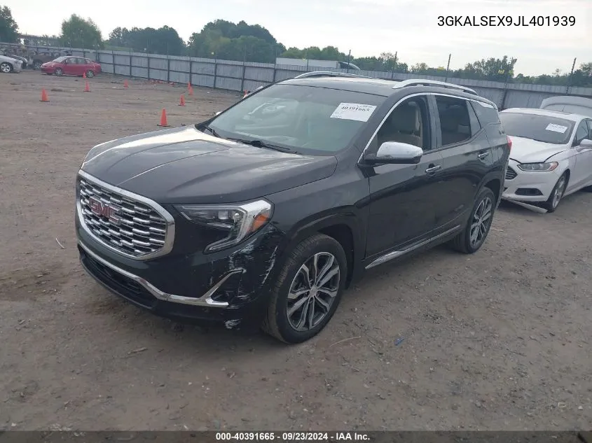 2018 GMC Terrain Denali VIN: 3GKALSEX9JL401939 Lot: 40391665