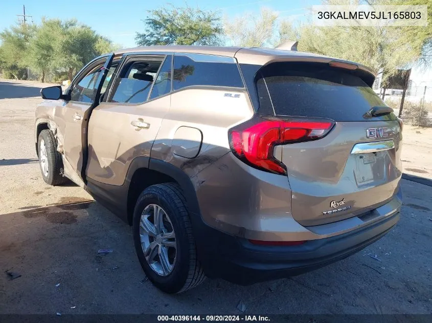 2018 GMC Terrain Sle VIN: 3GKALMEV5JL165803 Lot: 40396144