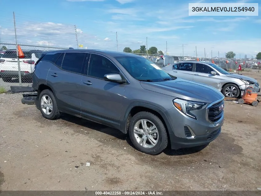 3GKALMEV0JL254940 2018 GMC Terrain Sle