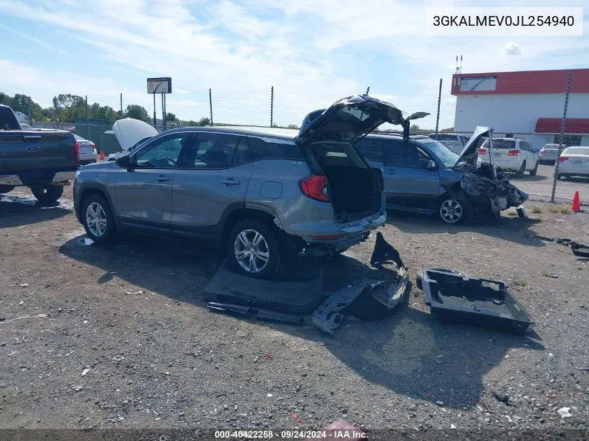 3GKALMEV0JL254940 2018 GMC Terrain Sle