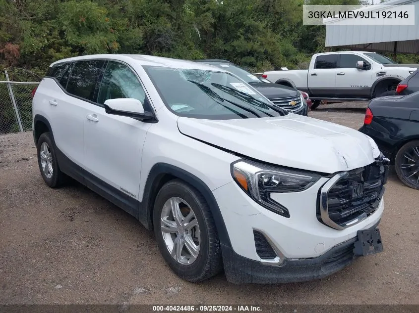 2018 GMC Terrain Sle VIN: 3GKALMEV9JL192146 Lot: 40424486