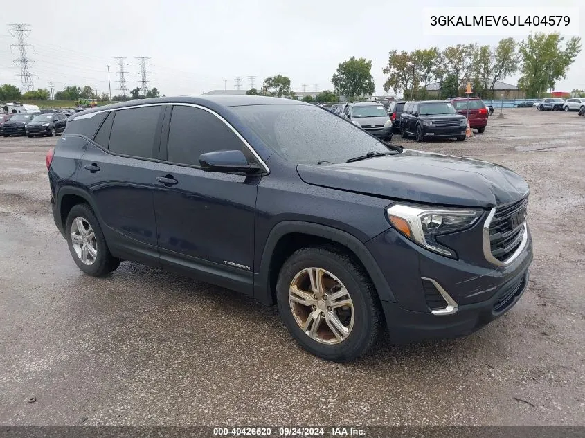 2018 GMC Terrain Sle VIN: 3GKALMEV6JL404579 Lot: 40426520