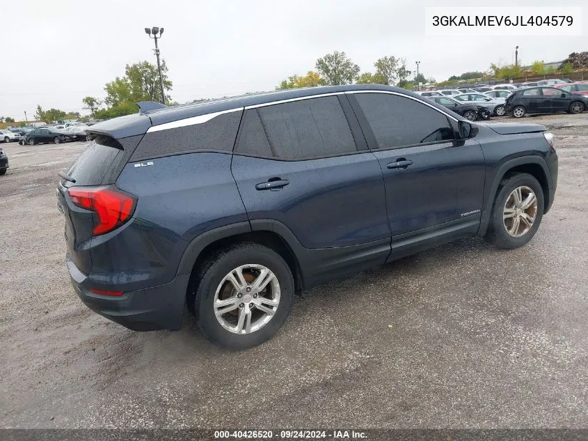 2018 GMC Terrain Sle VIN: 3GKALMEV6JL404579 Lot: 40426520