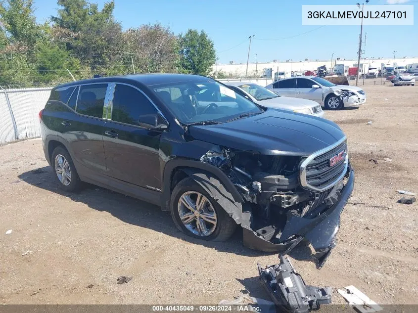 2018 GMC Terrain Sle VIN: 3GKALMEV0JL247101 Lot: 40435049