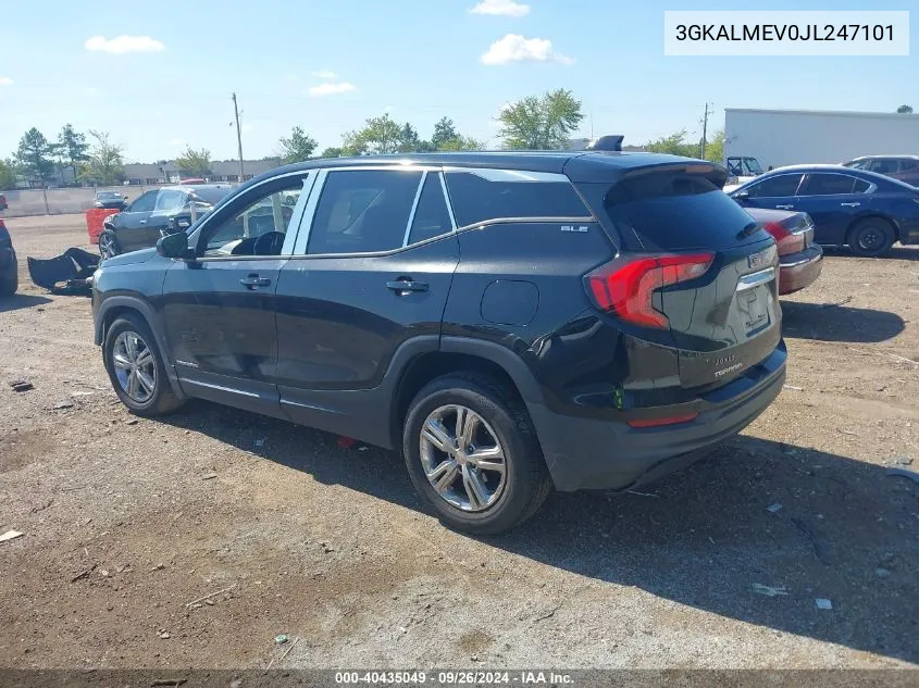 2018 GMC Terrain Sle VIN: 3GKALMEV0JL247101 Lot: 40435049