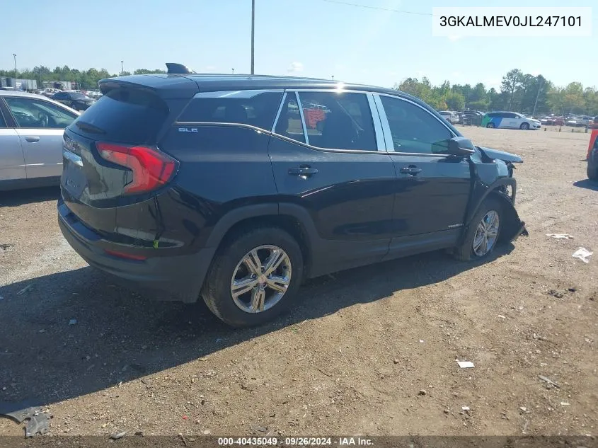 2018 GMC Terrain Sle VIN: 3GKALMEV0JL247101 Lot: 40435049