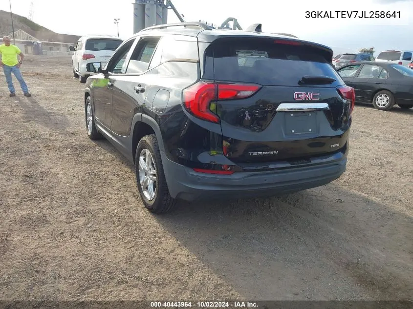 2018 GMC Terrain Sle VIN: 3GKALTEV7JL258641 Lot: 40443964