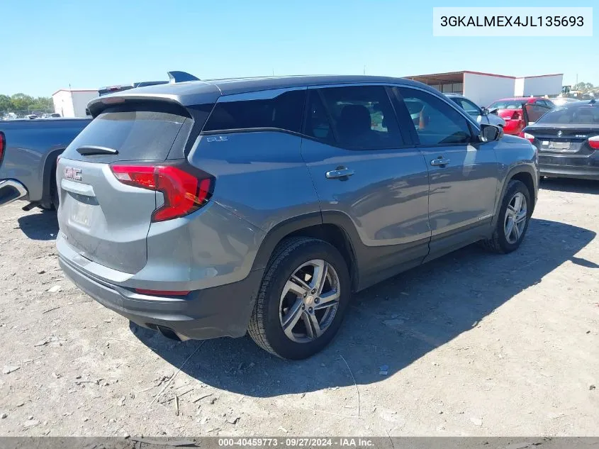 2018 GMC Terrain Sle VIN: 3GKALMEX4JL135693 Lot: 40459773