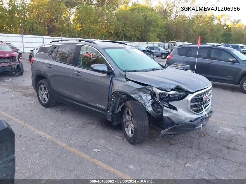 2018 GMC Terrain Sle VIN: 3GKALMEV4JL206986 Lot: 40466062