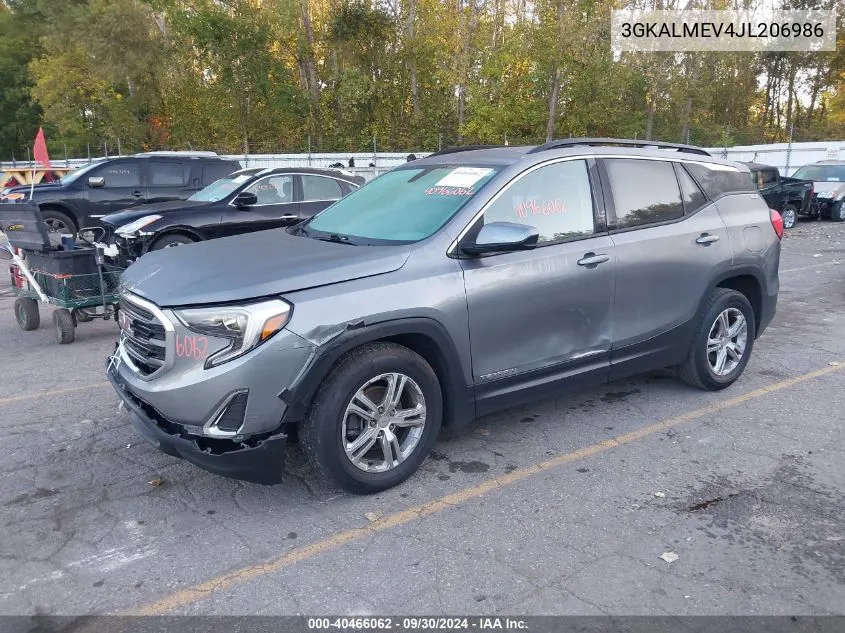 2018 GMC Terrain Sle VIN: 3GKALMEV4JL206986 Lot: 40466062