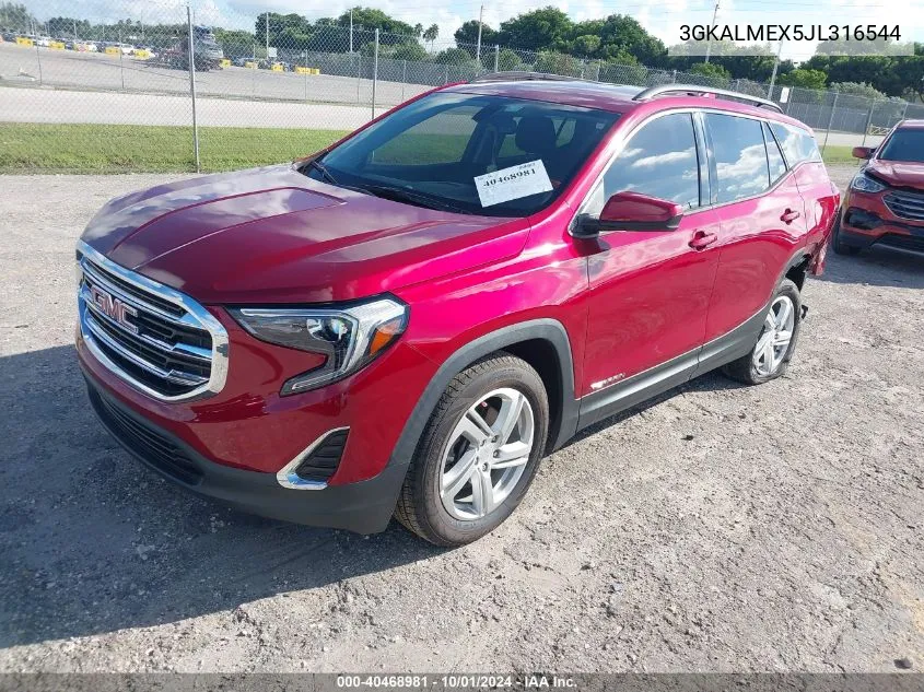 2018 GMC Terrain Sle VIN: 3GKALMEX5JL316544 Lot: 40468981