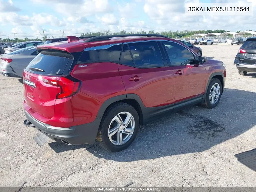 2018 GMC Terrain Sle VIN: 3GKALMEX5JL316544 Lot: 40468981