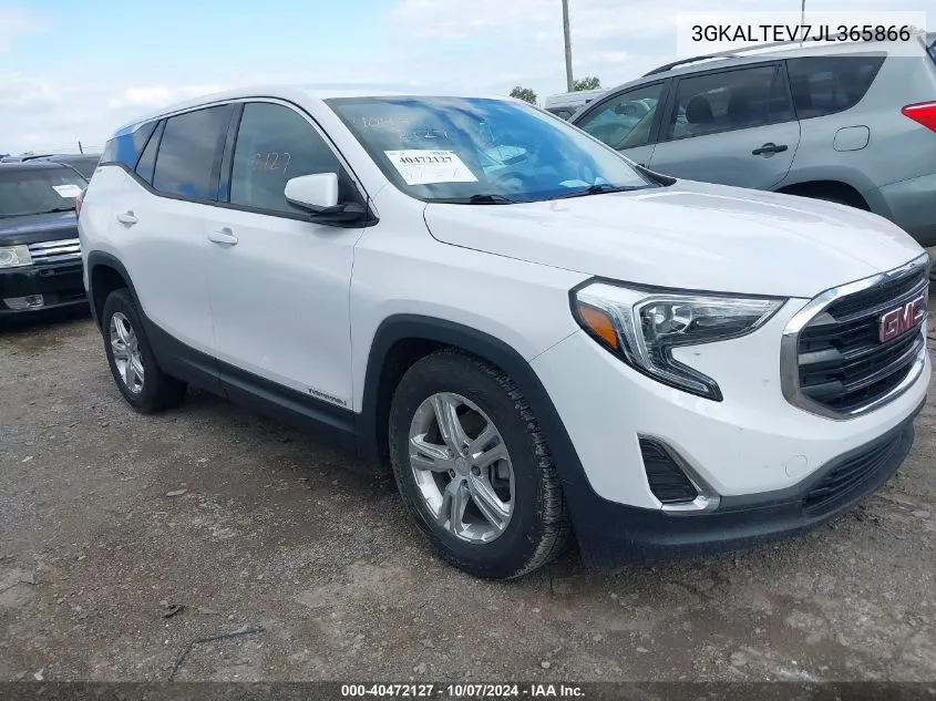 2018 GMC Terrain Sle VIN: 3GKALTEV7JL365866 Lot: 40472127