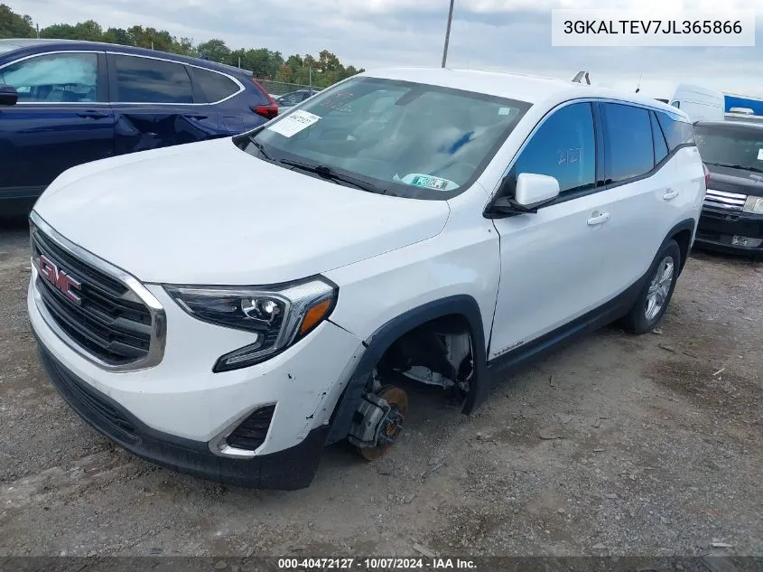 2018 GMC Terrain Sle VIN: 3GKALTEV7JL365866 Lot: 40472127