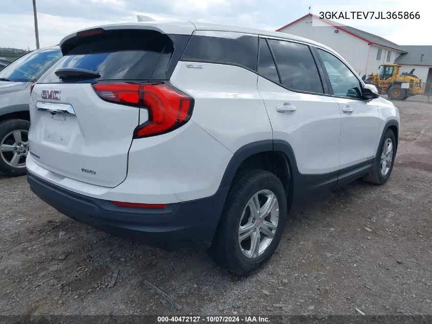 2018 GMC Terrain Sle VIN: 3GKALTEV7JL365866 Lot: 40472127