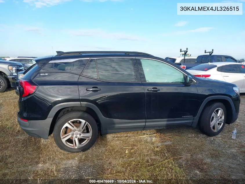 2018 GMC Terrain Sle VIN: 3GKALMEX4JL326515 Lot: 40476669