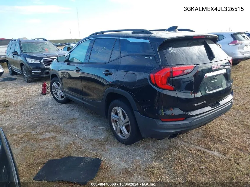 2018 GMC Terrain Sle VIN: 3GKALMEX4JL326515 Lot: 40476669