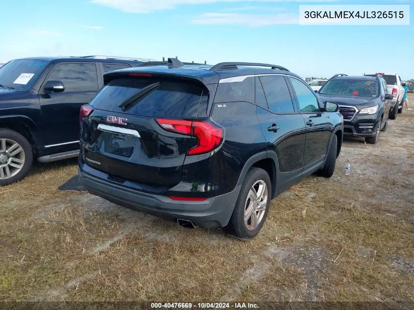 2018 GMC Terrain Sle VIN: 3GKALMEX4JL326515 Lot: 40476669