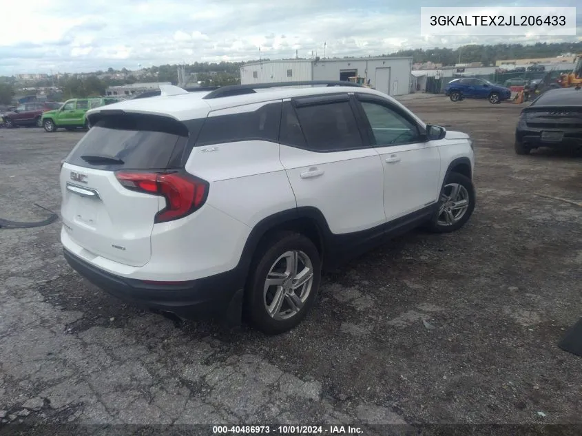 2018 GMC Terrain Sle VIN: 3GKALTEX2JL206433 Lot: 40486973