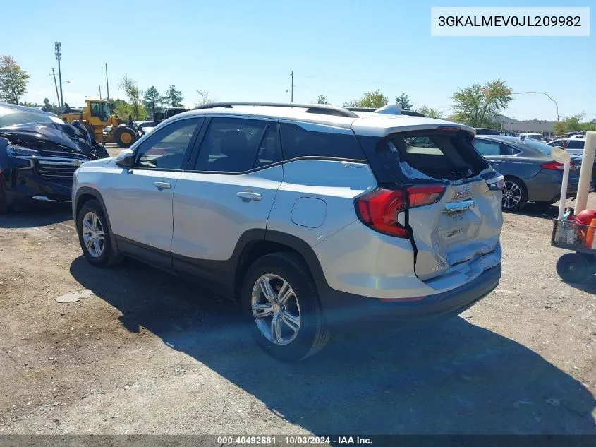 2018 GMC Terrain Sle VIN: 3GKALMEV0JL209982 Lot: 40492681