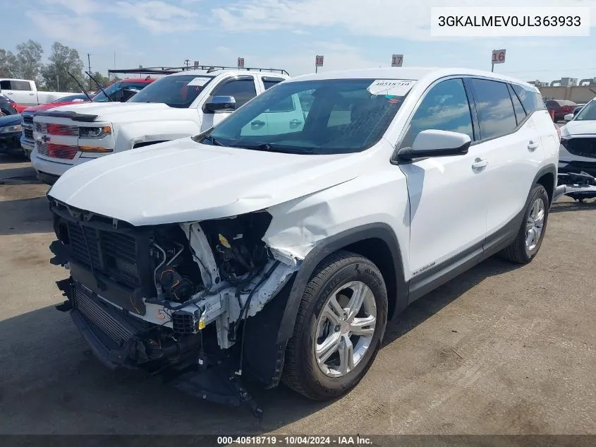 2018 GMC Terrain Sle VIN: 3GKALMEV0JL363933 Lot: 40518719