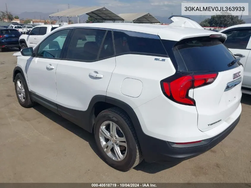 3GKALMEV0JL363933 2018 GMC Terrain Sle