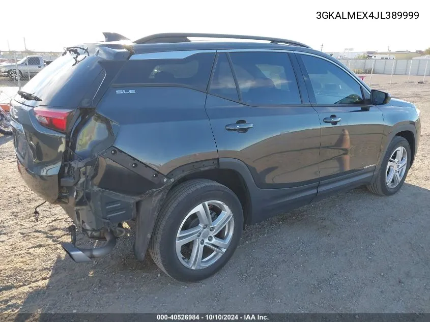 2018 GMC Terrain Sle VIN: 3GKALMEX4JL389999 Lot: 40526984