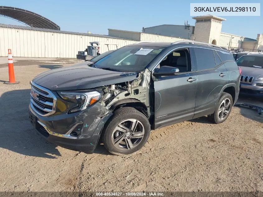 2018 GMC Terrain Slt VIN: 3GKALVEV6JL298110 Lot: 40534527