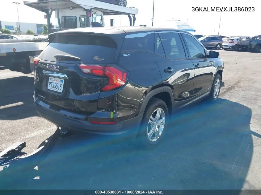 2018 GMC Terrain Sle VIN: 3GKALMEVXJL386023 Lot: 40538831