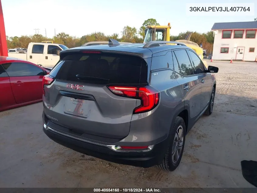 2018 GMC Terrain Slt VIN: 3GKALPEV3JL407764 Lot: 40554160