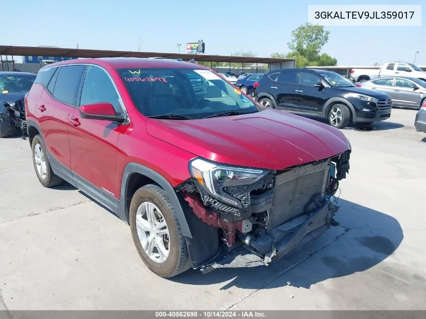 2018 GMC Terrain Sle VIN: 3GKALTEV9JL359017 Lot: 40562698