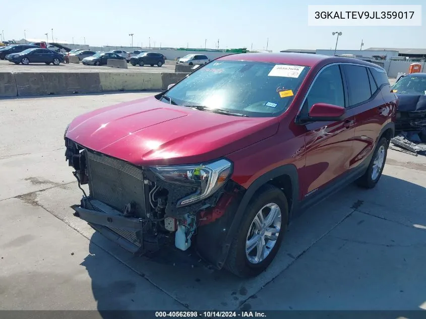 2018 GMC Terrain Sle VIN: 3GKALTEV9JL359017 Lot: 40562698