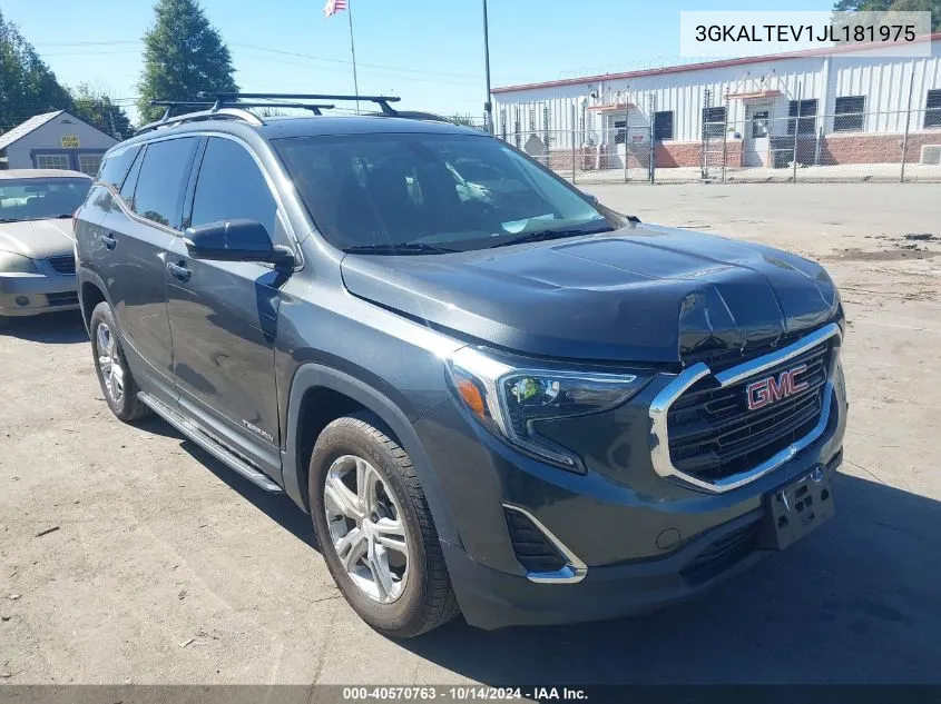 2018 GMC Terrain Sle VIN: 3GKALTEV1JL181975 Lot: 40570763