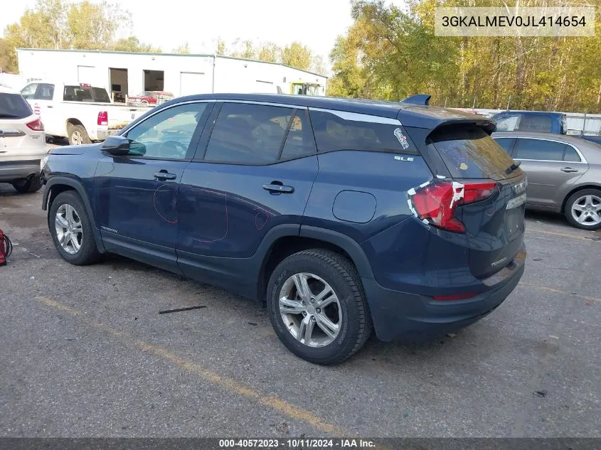 2018 GMC Terrain Sle VIN: 3GKALMEV0JL414654 Lot: 40572023