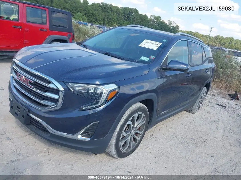 2018 GMC Terrain Slt VIN: 3GKALVEX2JL159030 Lot: 40579194