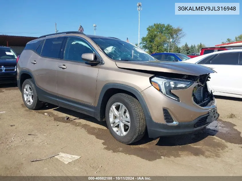 2018 GMC Terrain Sle VIN: 3GKALMEV9JL316948 Lot: 40582188