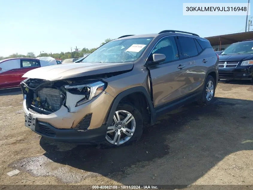 2018 GMC Terrain Sle VIN: 3GKALMEV9JL316948 Lot: 40582188