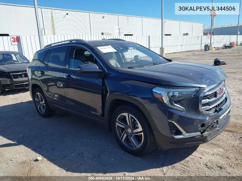 2018 GMC Terrain Slt VIN: 3GKALPEV5JL344506 Lot: 40583438