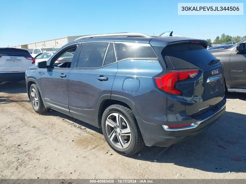 2018 GMC Terrain Slt VIN: 3GKALPEV5JL344506 Lot: 40583438