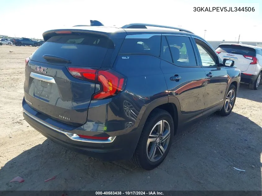 2018 GMC Terrain Slt VIN: 3GKALPEV5JL344506 Lot: 40583438