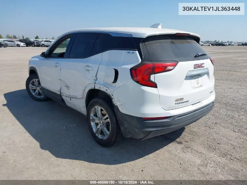 2018 GMC Terrain Sle VIN: 3GKALTEV1JL363448 Lot: 40586150