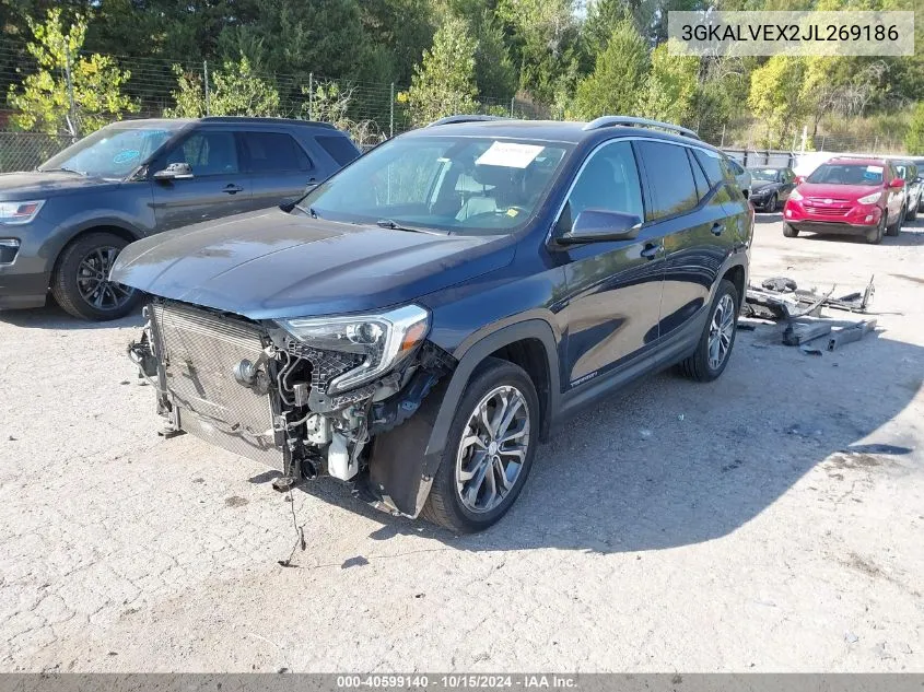 2018 GMC Terrain Slt VIN: 3GKALVEX2JL269186 Lot: 40599140