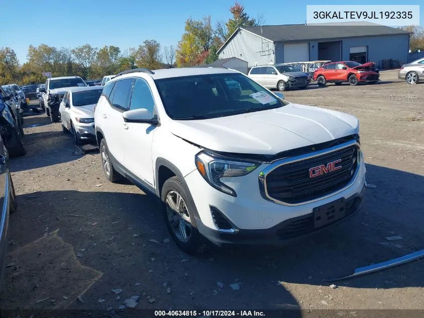 2018 GMC Terrain Sle VIN: 3GKALTEV9JL192335 Lot: 40634815