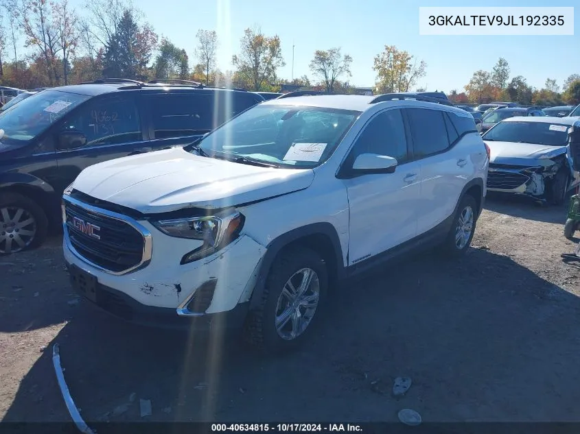 2018 GMC Terrain Sle VIN: 3GKALTEV9JL192335 Lot: 40634815