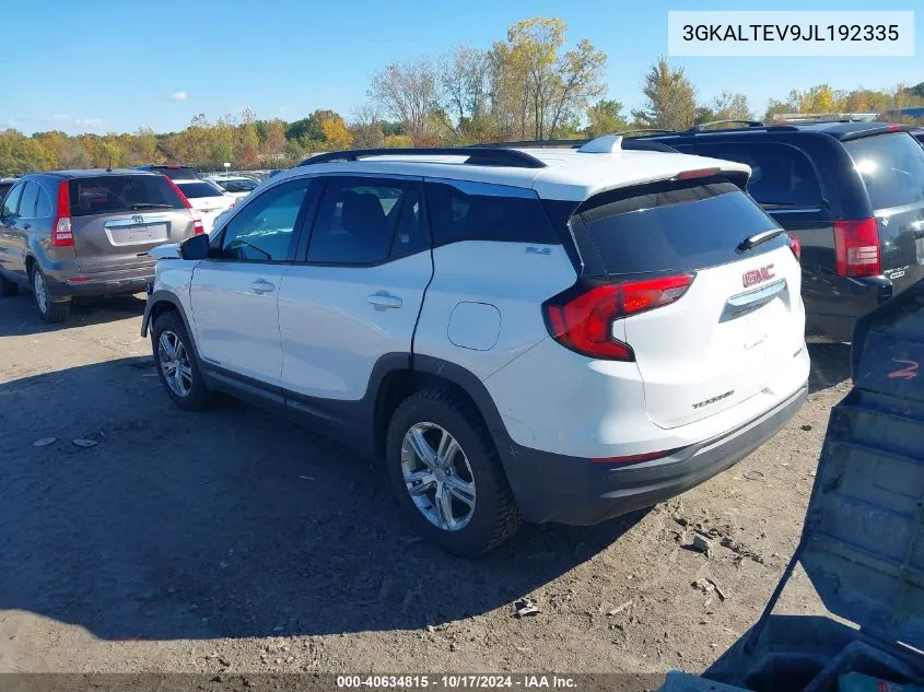 2018 GMC Terrain Sle VIN: 3GKALTEV9JL192335 Lot: 40634815