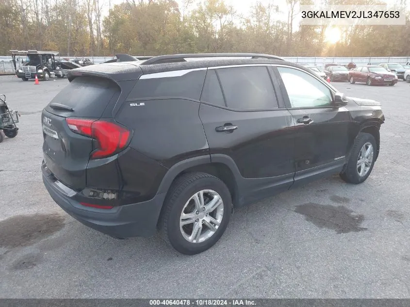 2018 GMC Terrain Sle VIN: 3GKALMEV2JL347653 Lot: 40640478